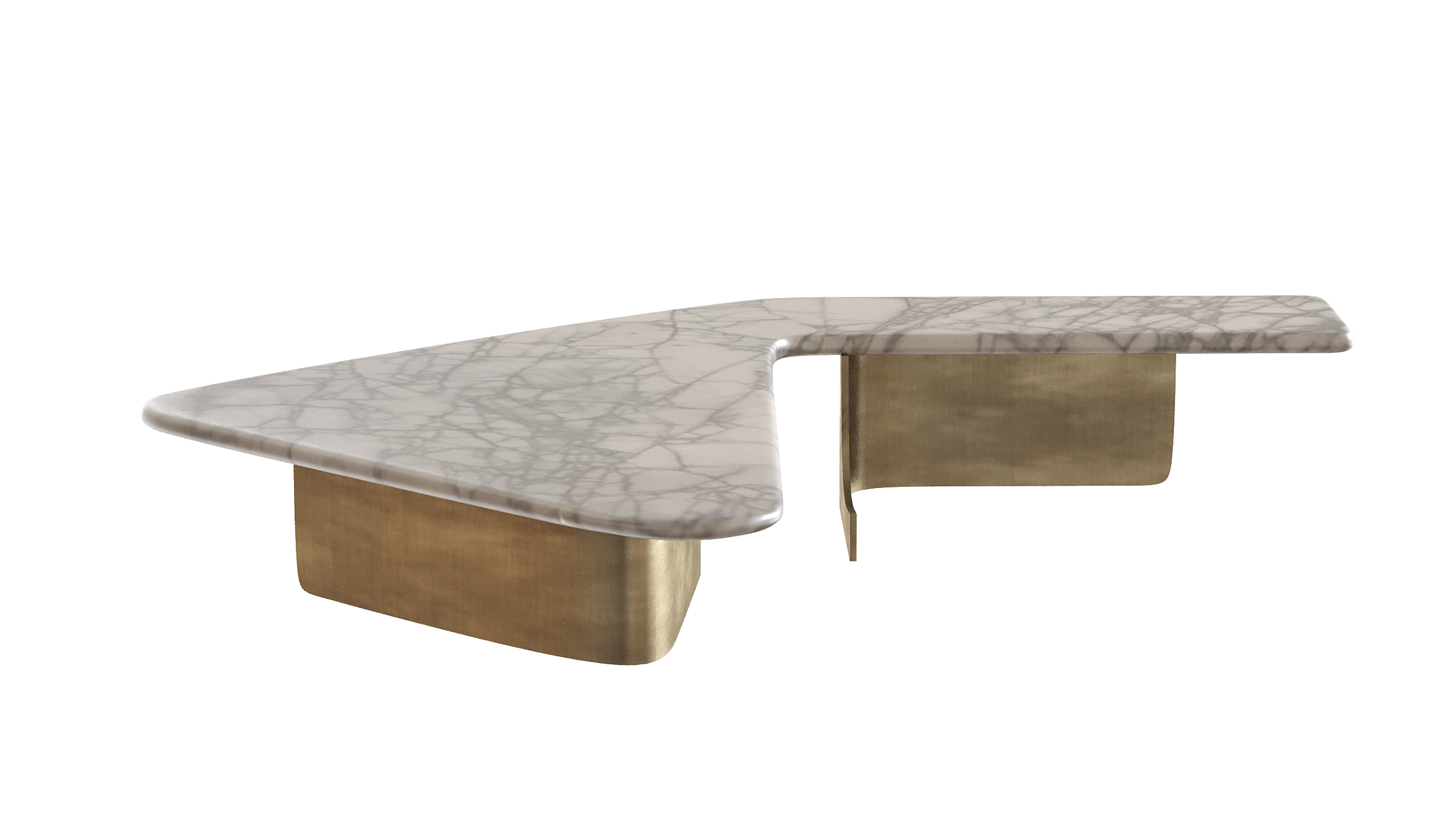 ASSOS - Koltuk Arası Üçgen Sehpa Mermer