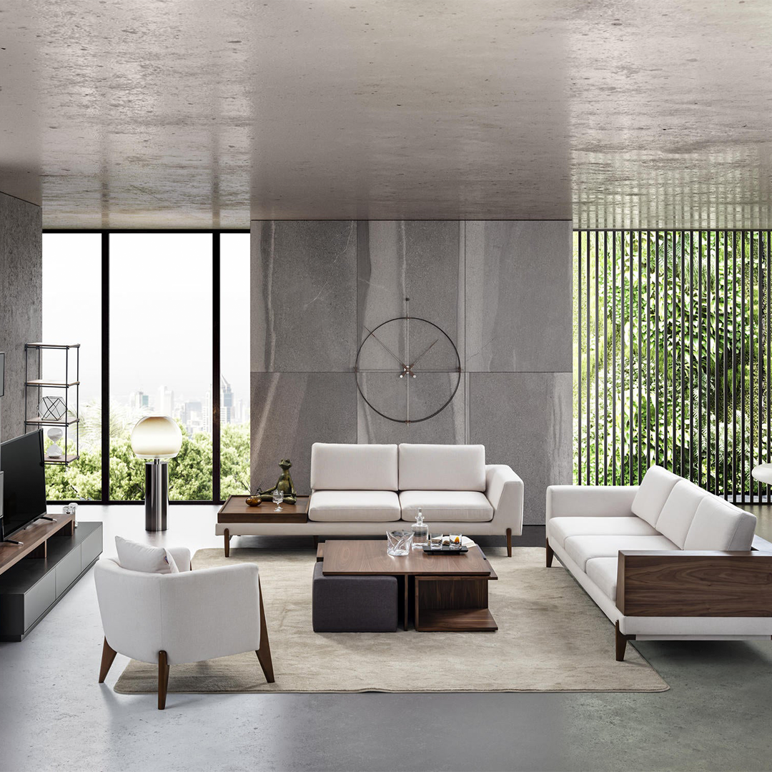 PRADA - Üçlü Sehpalı Koltuk