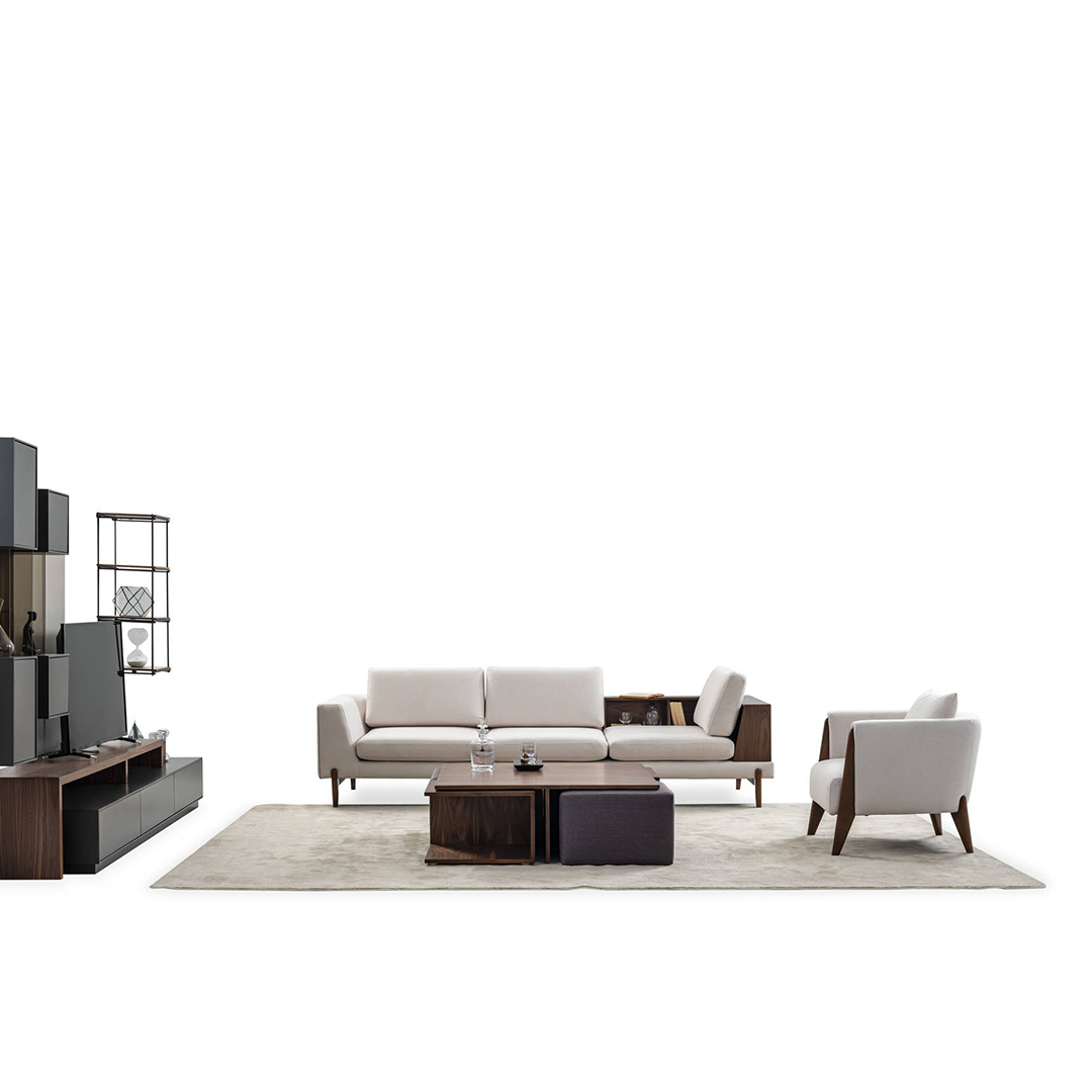 PRADA - Sehpa Kollu Dörtlü Koltuk