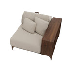 LOUNGE - Sağ Ahşap Kollu Tekli Modül