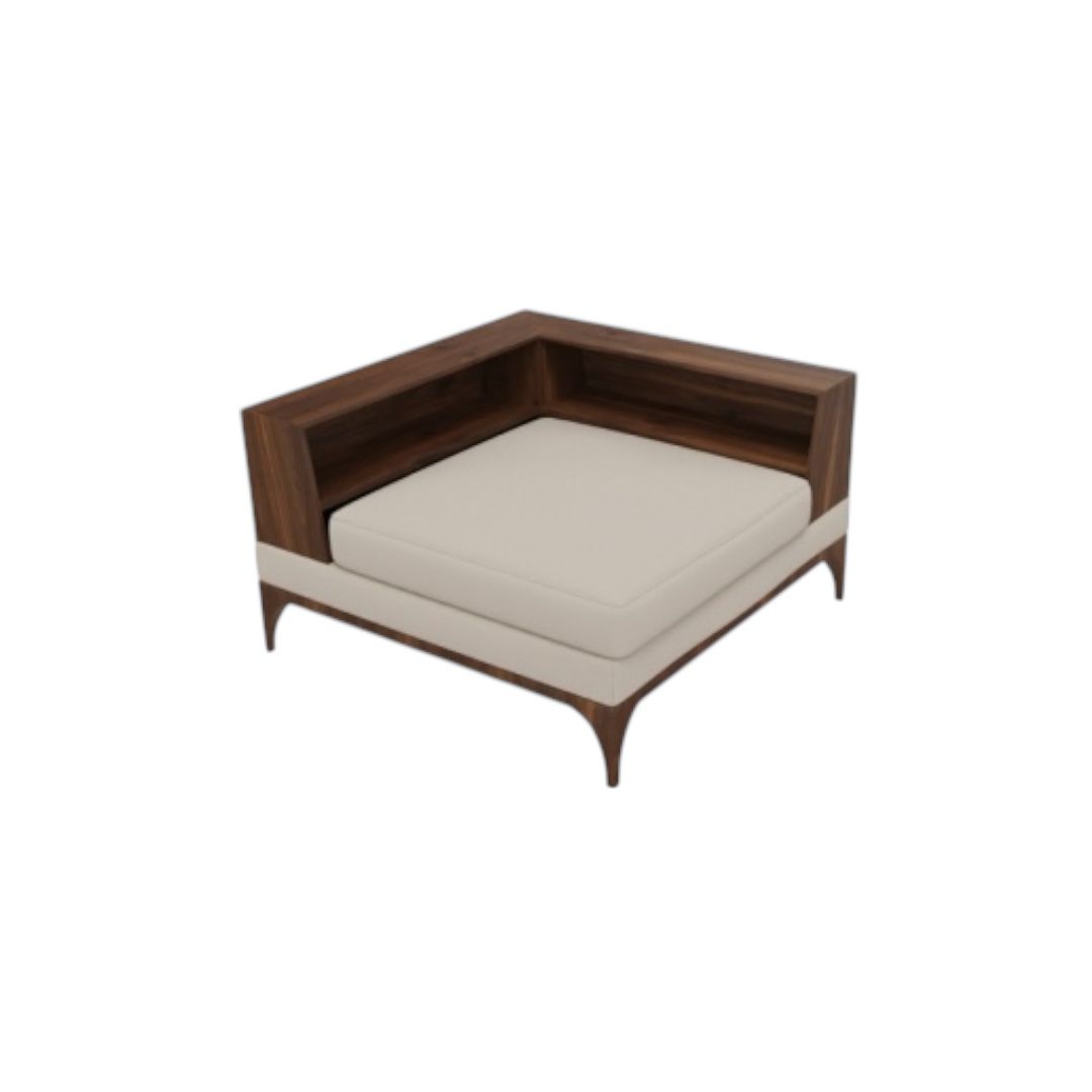 PRADA - Ahşap Kollu Köşe Modül