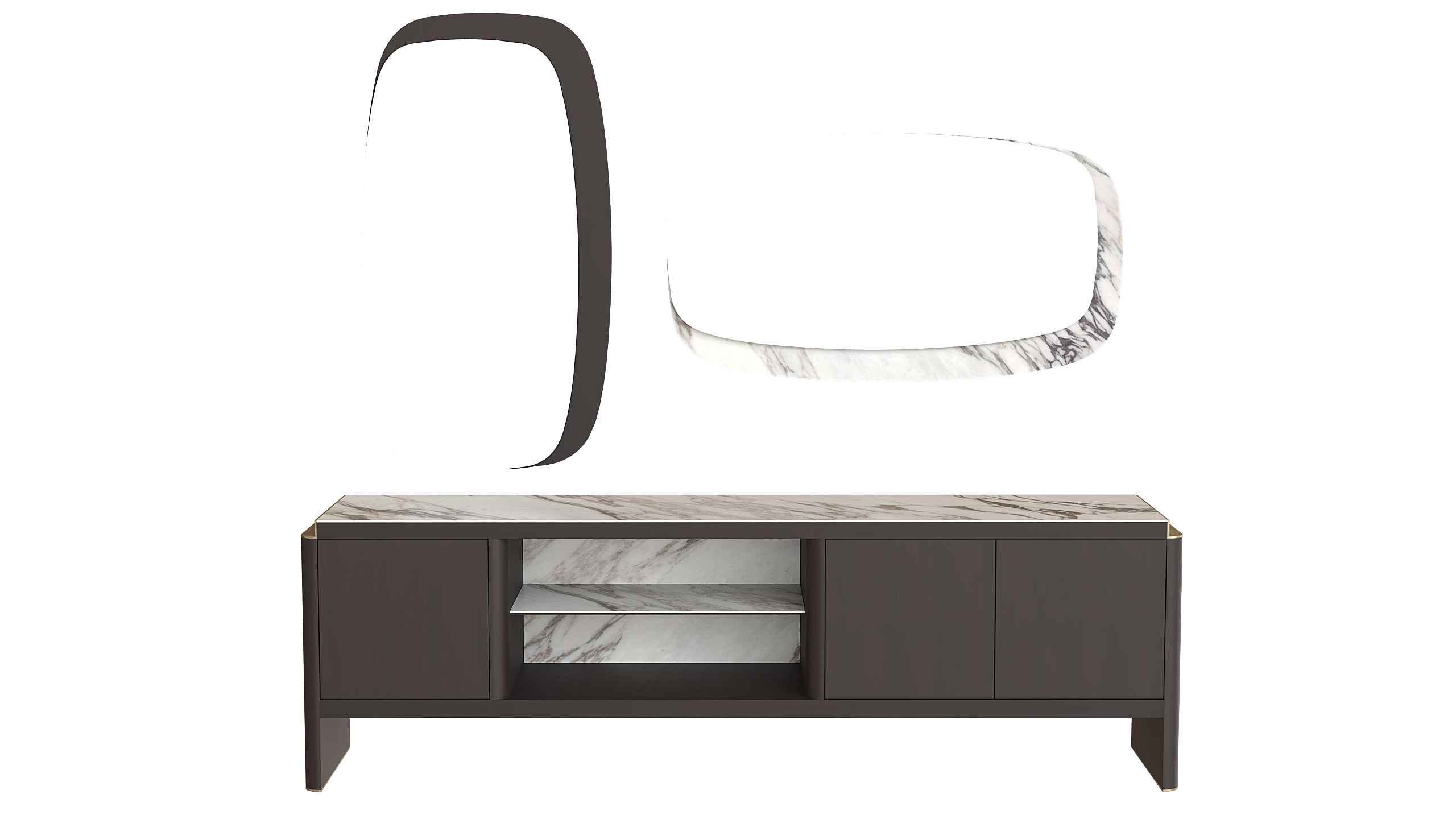 OLYMPOS - Konsol Aynası Ahşap