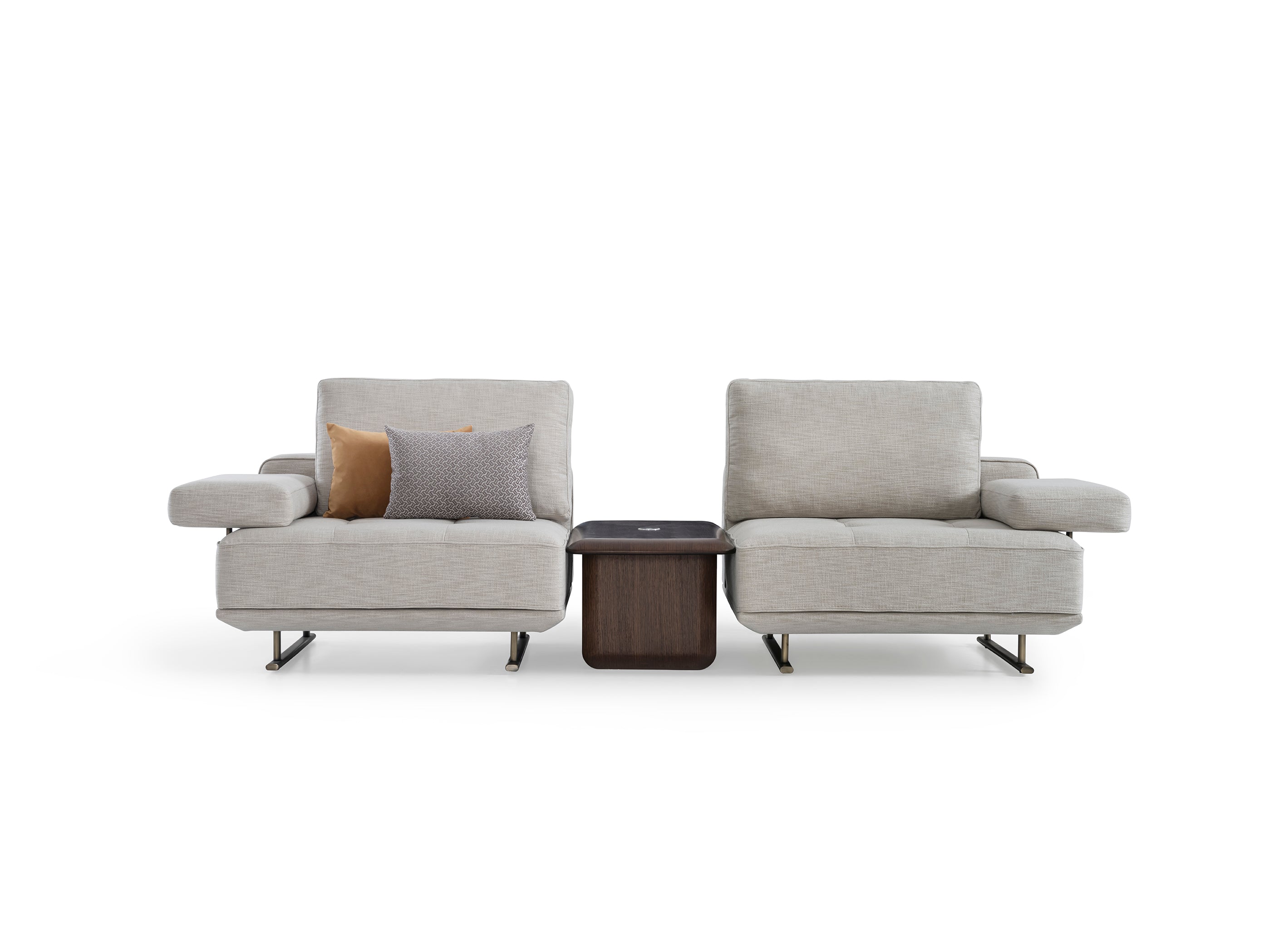 TECHNO - Ara Sehpalı Üçlü Koltuk